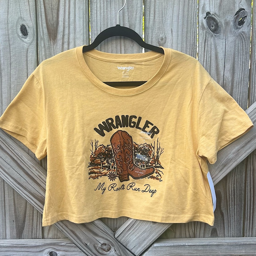 Wrangler Cowboy Boot Cropped Tee